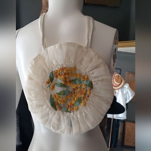 NWT Zara Embroidered Tulle Handbag - Picture 3 of 14